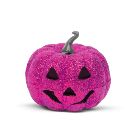 Decor Halloween RGB LED - dovleac din spumă - mov- 11 cm [0]