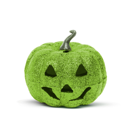 Casa si Gradina - Decor Halloween RGB LED - dovleac din spumă - verde - 11 cm