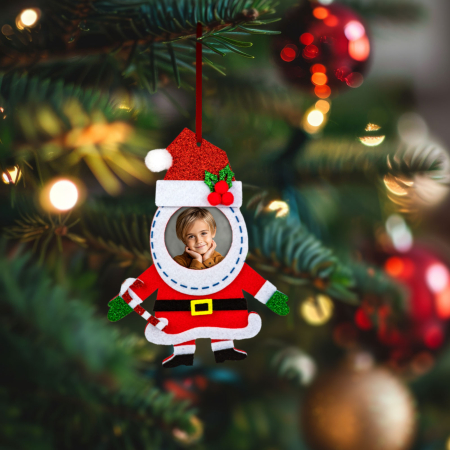 Casa si Gradina - Decorațiune de Crăciun - fetru - cu clopoțel - agățabilă - 13 x 17 cm - 3 modele