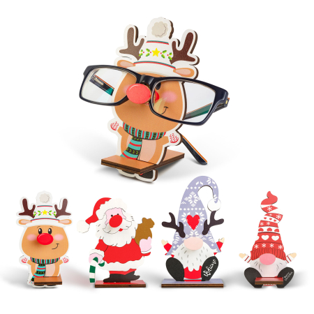 Casa si Gradina - Decorațiune de Crăciun - suport pentru ochelari de masă - 14 x 10 cm - 4 modele