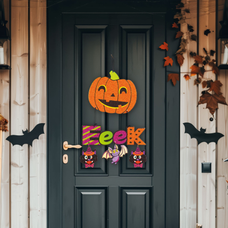 Decorațiune de Halloween - dovleac - agățat - 45 x 23 cm [0]