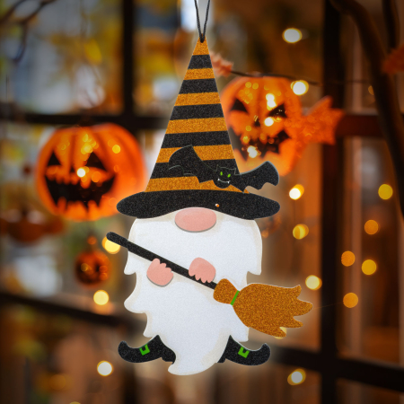 Pentru casa - Decorațiune de Halloween - elf - poate fi agațată - spumă - 44 x 26 cm