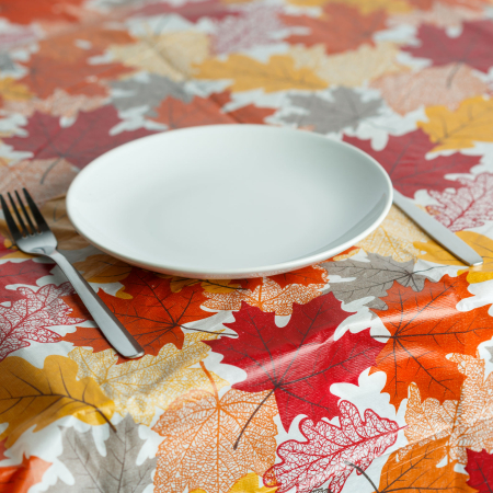 Casa si Gradina - Decorațiune de toamnă - față de masă - flanel - 132 x 178 cm