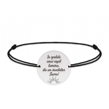 Bratara cu snur pentru profesori/educatori - charm personalizat din argint 925 [2]