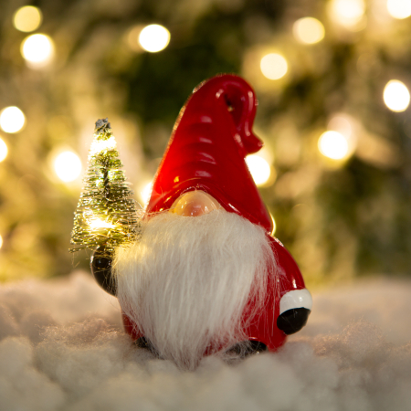 Casa si Gradina - Elf cu LED de Craciun - 3 tipuri - 13 x 7 x 9 cm