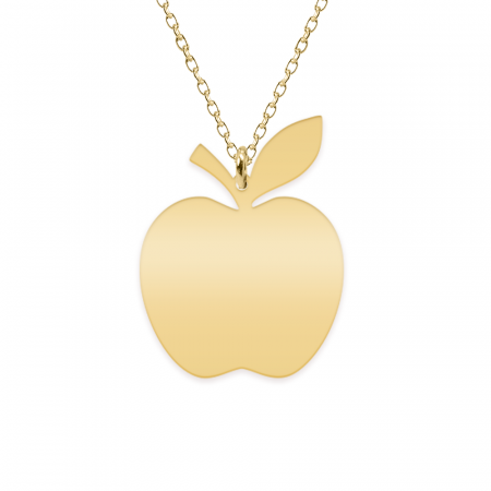 Elma - Colier personalizat educatoare din argint 925 placat cu aur galben 24K [1]