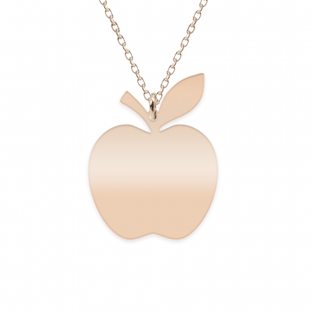 Elma - Colier personalizat invatatoare din argint 925 placat cu roz [1]