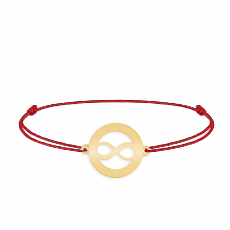Eternity - Bratara personalizata snur infinit in cerc din argint 925 placat cu aur galben 24K [1]