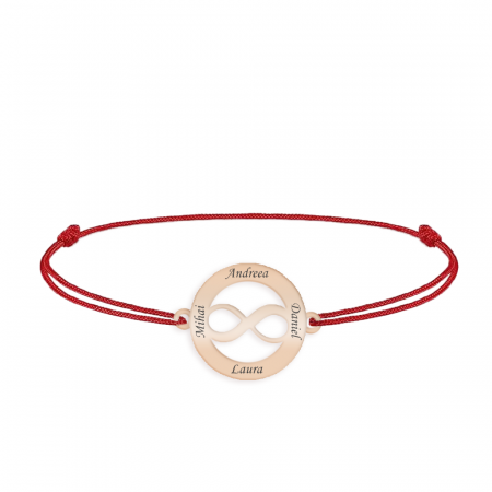Eternity - Bratara personalizata snur infinit in cerc din argint 925 placat cu aur roz [1]