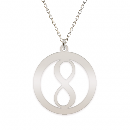 Eternity - Colier personalizat infinit in cerc din argint 925 [3]