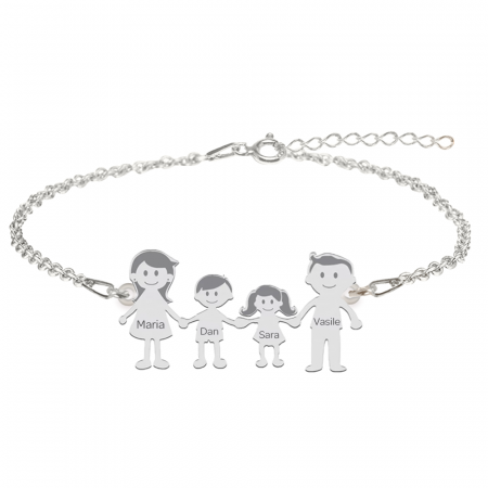 Family - Bratara personalizata din argint 925 membrii familiei [1]