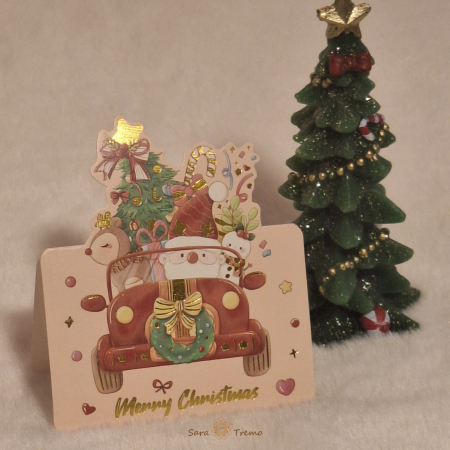 Idei de cadouri - Felicitare de Craciun – Editie Speciala cu Elemente Festive Decupate