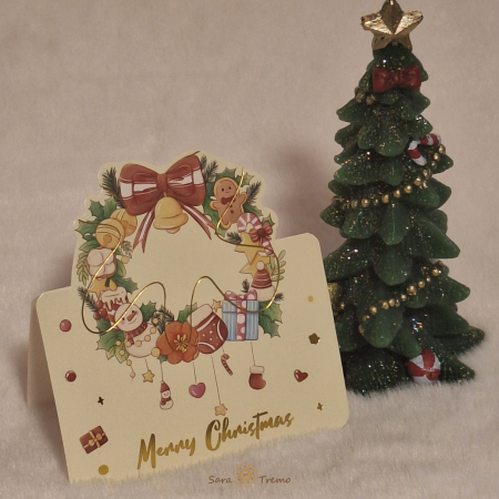 Felicitari - Felicitare de Craciun – Editie Speciala cu Elemente Festive Decupate
