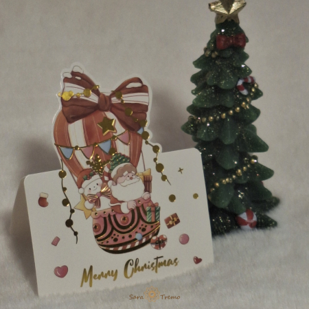 Felicitari - Felicitare de Craciun – Editie Speciala cu Elemente Festive Decupate