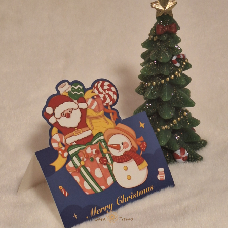 Felicitari - Felicitare de Craciun – Editie Speciala cu Elemente Festive Decupate