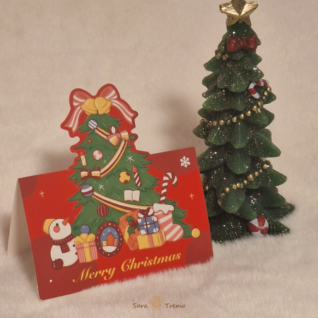 Felicitari - Felicitare de Craciun – Editie Speciala cu Elemente Festive Decupate