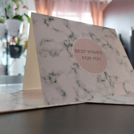 Felicitare Eleganta: Best Wishes for You - Urmărire a Viselor Tale [1]