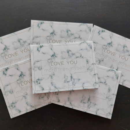 Felicitari - Felicitare Eleganta: Love You More than Myself - O declarație profundă de iubire