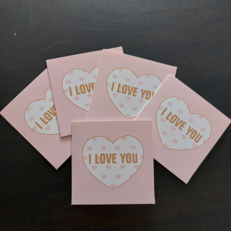 Felicitari - Felicitare Patrată I Love You: O declarație de dragoste într-un design captivant