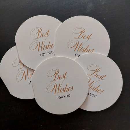 Felicitari - Felicitare Rotundă: Best Wishes for You - Urări sincere într-un design atrăgător