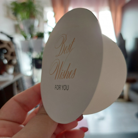 Felicitare Rotundă: Best Wishes for You - Urări sincere într-un design atrăgător [1]