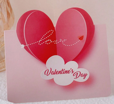 Felicitari - Felicitare Valentine’s Day – Model decupat, design romantic