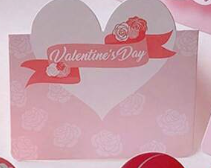 Felicitari - Felicitare Valentine’s Day – Model decupat, design romantic