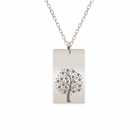 Floris - Colier personalizat copac tablita din argint 925 [1]