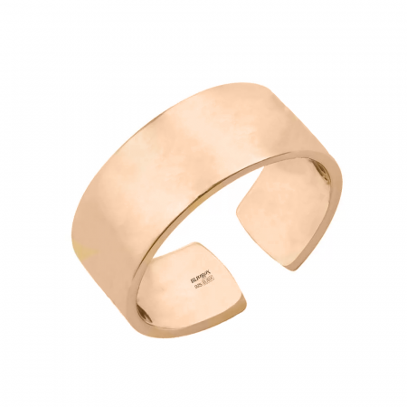 Inel unisex tip banda reglabil - argint 925 placat cu aur roz [1]
