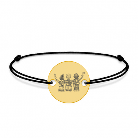 Friends - Bratara personalizata din argint 925 placat cu aur 24K pentru cei mai buni prieteni [1]