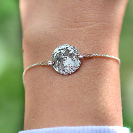 Full Moon - Bratara personalizata din argint 925 Luna plina [1]