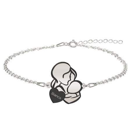 Bratara personalizata mama si bebe din argint 925 [1]