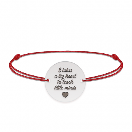 Graduatio - Bratara personalizata snur profesoara/invatatoare din argint 925 [2]