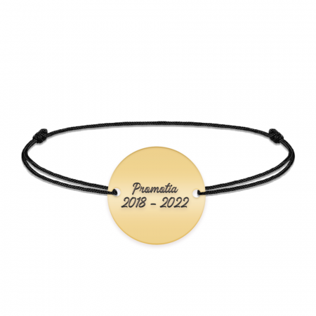 Bratara cu snur pentru profesori/educatori - charm personalizat din argint 925 placat cu aur 24K [3]