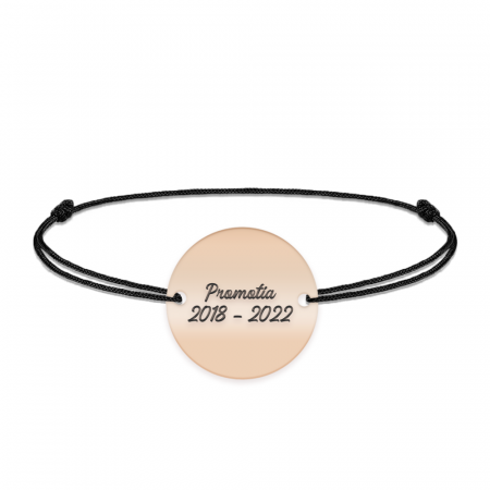 Graduatio - Bratara personalizata snur profesoara/invatatoare din argint 925 placat cu aur roz [2]