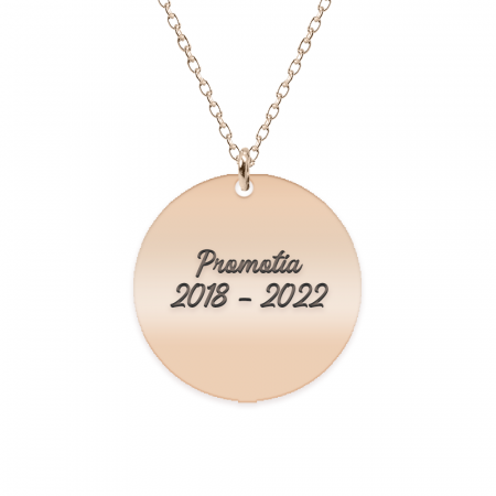 Graduatio - Colier personalizat profesoara/invatatoare din argint 925 placat cu aur roz [1]