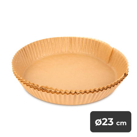 Casa si Gradina - Hârtie de copt pentru friteuza cu aer - utilizare la friteuza cu aer - cerc - 23 cm - 50 buc / pac
