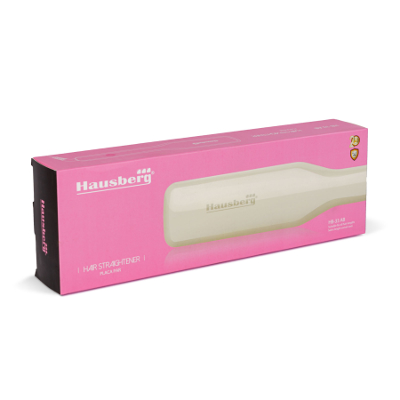 Hausberg placa de par, ceramic, alb, 42 W, 230°C, pentru toate tipurile de par, 30 x 9 x 3 cm [2]