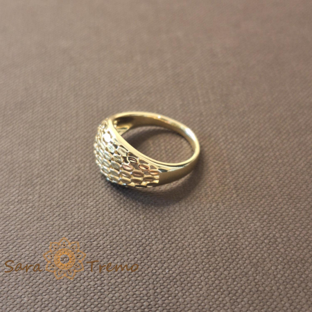 Ghiul clasic filigranat femei placat 14k - latime 1.1 cm [3]