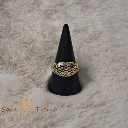 Ghiul clasic filigranat femei placat 14k - latime 1.1 cm [5]