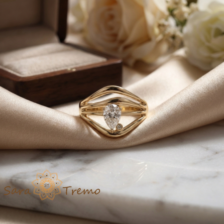 Inel Lumina Destinului – Inel placat cu aur 14K cu zirconia tip para [1]