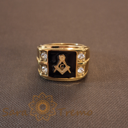 Inele - Inel masonic, lățime 1.6 cm – Eleganță și simbolism