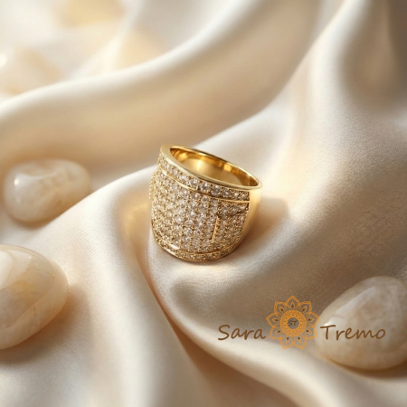 Inel Puterea Elegantei – Inel tip ghiul placat cu aur 14K cu zirconia [2]