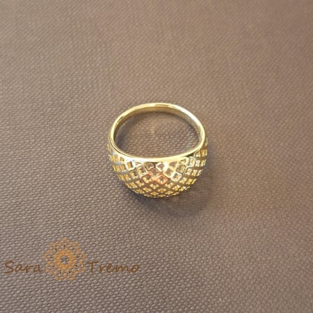 Bijuterii pentru femei - Ghiul clasic simplu pentru femei placat 14k - latime 1.3 cm