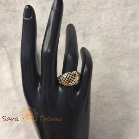 Ghiul clasic simplu pentru femei placat 14k - latime 1.3 cm [4]