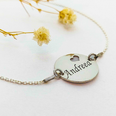 Ingrid - Bratara personalizata banut cu nume din argint 925 [1]