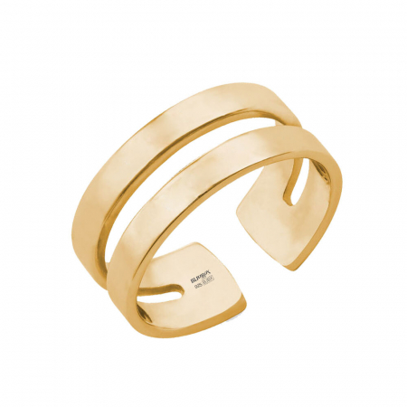 Ivy - Inel pesonalizat cu doua nume reglabil din argint 925 placat cu aur galben 24K [2]