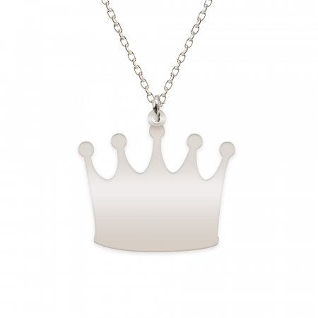 King - Colier din argint 925 personalizat cu text - coroana [1]