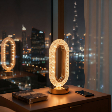 Pentru casa - Lampa de masa - aur - temperatura reglabila a culorii, luminozitate - baterie - USB