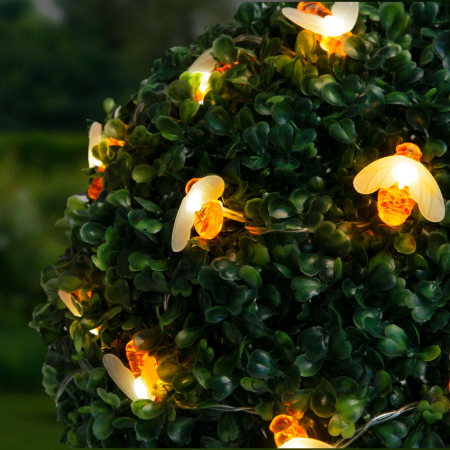 Lampă solară LED - albină - 2,3 m - 20 LED - alb cald [0]